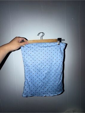 RSQ Light Blue Polka Dot Tube Top